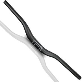 Mountain Bike Handlebars, 700mm Handlebars, MTB Handlebars 31.8, 3K Glossy Carbon Straight MTB Flat Handlebar, Long Comfort Mountain Bike Bars, Lightweight Wide MTB Bars For Scooter MTN Downhill