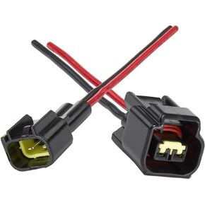 2Pin Way Electrical Wire Connector, 16AWG Male Female waterproof Plug Socket, Quick Disconnect Plug Suitable for Car Truck Motorcycle Marine Boat and other wire connection(5 pack Black)