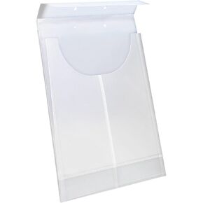 Smead Poly File Retention Jacket, 3/4" Expansion, Letter/Legal, Clear, 24 per Box (68191)