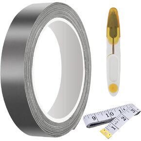 Golf Lead Tape 1/2" x 60", 2 Grams Per Inch High Density Adhesive Lead Tape with Tape Measure & U-Shaped Scissors, Add Swing Weight for Golf Tennis Racket Pickleball Paddle Adjust Weight