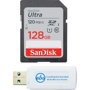 SanDisk 32GB SD Ultra Memory Card for Waterproof Camera Works with Olympus Tough TG-6, TG-5, TG-4, TG-3, TG-870 (SDSDUN4-032G-GN6IN) Plus (1) Everything But Stromboli Underwater Float Lanyard