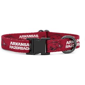 Arkansas Razorbacks Collars and Leashes | Officially Licensed | Fits All Pets! (6 Ft Leash)