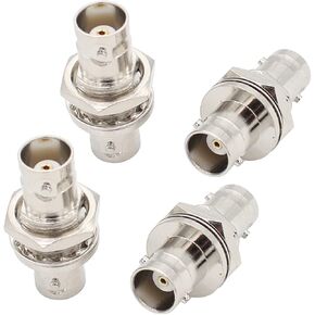 exgoofit BNC Female to Female Adapter Bulkhead Connector Coax Extension BNC Coupler for CCTV Security Camera System … (4-Pack) in Saudi Arabia