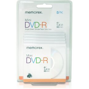 Memorex 30 min./1.4 GB Mini DVD-R (5-Pack) in Kuwait