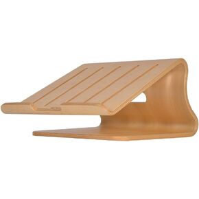 SAMDI Wood Laptop Stand for Desk,Laptop Holder Stand,Wooden Cooling Computer Holder,Suitable for Most laptops Heat Dissipation Shelf (Walnut)