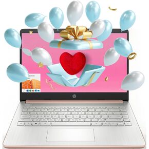 كمبيوتر محمول HP محمول، للطلاب والأعمال، شاشة 14 بوصة عالية الدقة، Intel Quad-Core N4120، ذاكرة وصول عشوائي DDR4 سعة 16 جيجابايت، eMMC سعة 64 جيجابايت، مكتب 365 لمدة عام، كاميرا ويب، RJ-45، HDMI، Wi-Fi، Windows 11 Home، فضي