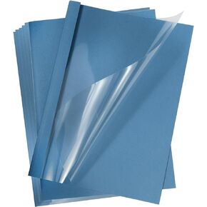 PATIKIL 0.1" Thermal Binding Cover, 20 Pcs PE Hold 9-18 Sheets Presentation Paper File Protector Folder with Hot Melt Glue for Office Work, Red