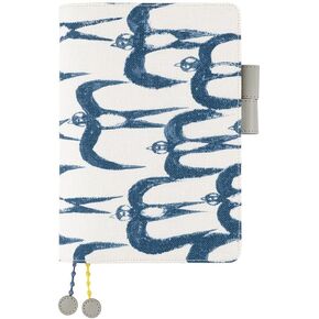 غطاء Hobonichi Techo Cousin [غلاف A5 فقط] من أجل: مرحبًا السنونو (أبيض) in Kuwait