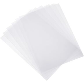أغطية ربط PVC شفافة مقاس 8 مل من باتيكل، 10 قطع حامية للرؤية الأمامية غير مثقوبة بحجم حرف A4 للعرض التقديمي والتقرير والورق ومستندات توريد مكتب الأعمال، شفافة