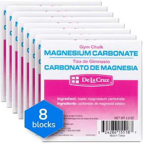 De La Cruz Magnesium Carbonate Gym Chalk - Weightlifting, Gymnastics and Rock Climbing Chalk