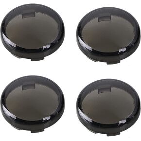 Smoke Turn Signal Lens Cover Compatible with Harley-Davidson Sportster Street Glide Road King Softail,4 PCS