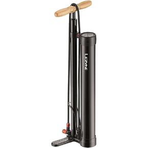 Lezyne Pressure Over Drive Bicycle Floor Pump, ABS-1 Pro Chuck, Presta and Schrader Valve, Tubeless Compatible, Road, Mountain, Gravel Bike