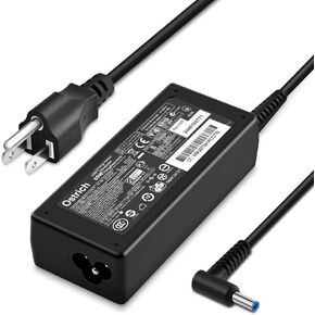 Charger for HP Laptop Computer 65W 45W Smart Blue Tip Power Adapter