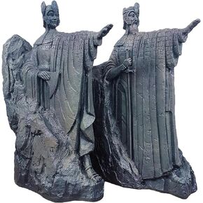Lord of The Rings Bookends, Resin Decorated Bookshelf, 9.8 Inch Lord of The Rings Gifts Book Ends Non-Slip Book Divider for Library Office Home Study
