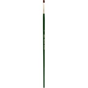 Silver Brush Limited 250210 Ruby Satin Bright Brush for Fluid and Flow Acrylics, Size 10, Long Handle