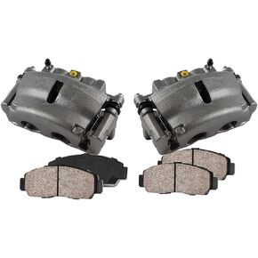 Callahan CCK11659 [2] FRONT Premium Loaded OE Caliper Assembly Set + Ceramic Brake Pads