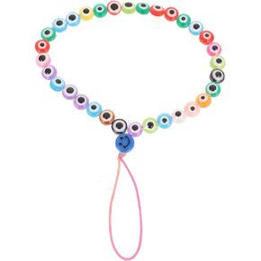 Mobile Phone Chain Beaded Phone Lanyard Beaded Lanyard Cute Phone Charm Bracelets Beads Bling Keychain