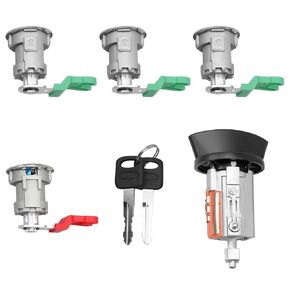 Ignition Switch Lock Cylinder Door Lock Cylinder fit for 1997-2020 for Ford Econoline E-150 E-250 E-350 Van Door Lock Key Cylinder 703369 597638 707624 DL5886 Ignition Switch Lock Cylinder