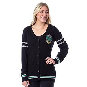 Harry Potter Womens Ravenclaw House Open Front Cardigan Juniors Knit Sweater