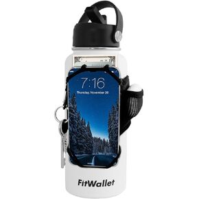 FitWallet™- The Premier Cell Phone Water Bottle Strap, Top Water Bottle Accessories- Water Bottle Sling Bag- The Modern Day Gym Bag