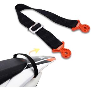 Rear Adjustable Tugger Strap for Dirt Bike Motocross Enduro Supercross EXC EXC-F XCW XCF-W 2013-2016 / SX SX-F XC XC-F 2013-2015, Orange
