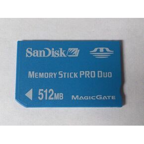 SanDisk SDMSPD-512-A10 512 MB MemoryStick Pro Duo (Retail Package)