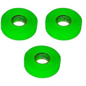 Renfrew New 3 Pk Neon Green Hockey Stick Blade Shaft Sports Tape Rolls 24mmx25m