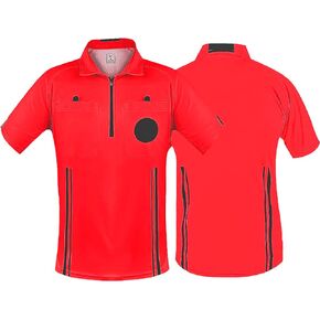 Men's Pro Soccer Referee Shirt | Half Sleeve Jersey, Ref Costume Jersey for Men's