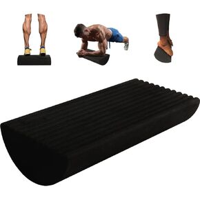 Calf Stretcher and Foot Rocker by SEWD – Plank & Balance Board, Calf Raise Block All-in-One Physical Therapy Equipment Leg Stretcher for Plantar Fasciitis, Achilles Tendonitis, Tight Calves and More.