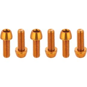 chooee M6x18mm Mountain Bike Disc Brake Caliper Bolts,6Pcs MTB Disc Brake Adapter Bolts（Red Blue Orange Green Rainbow Black）