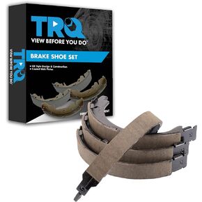 TRQ Rear Parking Brake Shoe Set Compatible with 07-19 Buick Cadillac Chevrolet GMC Saturn