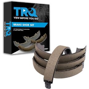 TRQ Rear Parking Brake Shoe Set Compatible with 2011-2016 Dodge Durango Jeep Grand Cherokee