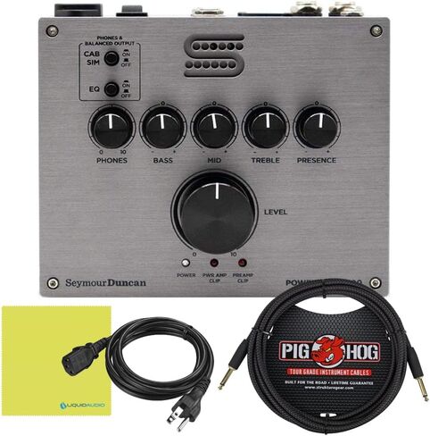 سيمور دنكان PowerStage 200-200 واط الحالة الصلبة الغيتار مكبر للصوت دواسة حزمة ث / 10FT كابل أداة المنسوجة وقطعة قماش تلميع الصوت السائل in Kuwait