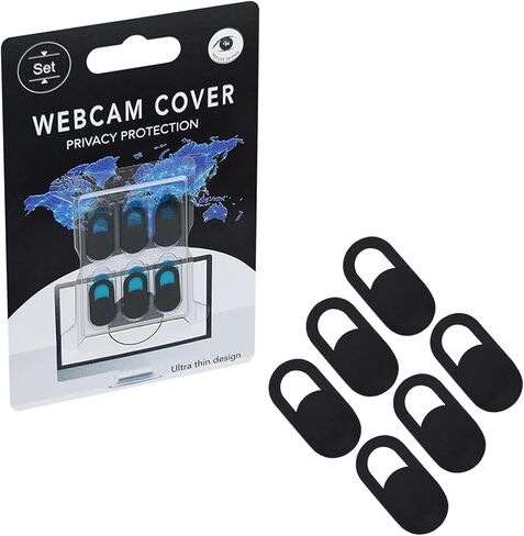 غطاء منزلق لكاميرا الويب SaiTech IT، غطاء منزلق لكاميرا الكمبيوتر المحمول رفيع للغاية متوافق مع أجهزة الكمبيوتر المحمول والهواتف الذكية - حماية خصوصيتك (6 قطع) in Kuwait