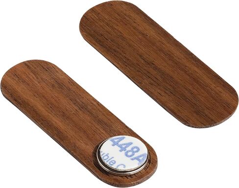 Family Pack Wooden Swivel Webcam Cover | Thin Swivel Laptop Cam Blocker, Black, 1.5" x 0.5" and 1.5mm Thick | Thin Cam Blocker for Computer, Tablet, Mac, Dell, Lenovo, HP | Walnut in Kuwait