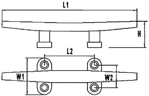 MarineNow Marine Flat Top Low Silhouette Trimline Cleat 316 الفولاذ المقاوم للصدأ in Kuwait