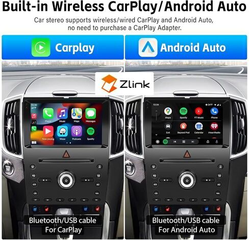 UNITOPSCI 2G+64G Android Car Stereo for Ford Edge 2011-2014 راديو لاسلكي Apple CarPlay & Android Auto 9 بوصة HD شاشة تعمل باللمس GPS للملاحة بلوتوث HiFi FM راديو WiFi SWC+ كاميرا احتياطية MIC in Saudi Arabia