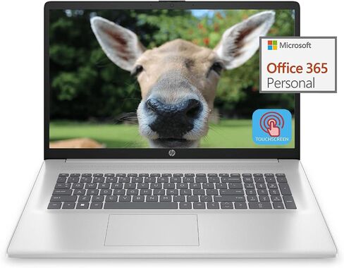 HP 17.3" 2024 Newest Touchscreen Laptop-HD+ Display Computer,Quad Core Processor, 32GB RAM 1TB SSD,1Year Microsoft 365, 8H Battery Life, Wi-Fi, Windows 11 Home in S Mode in Saudi Arabia