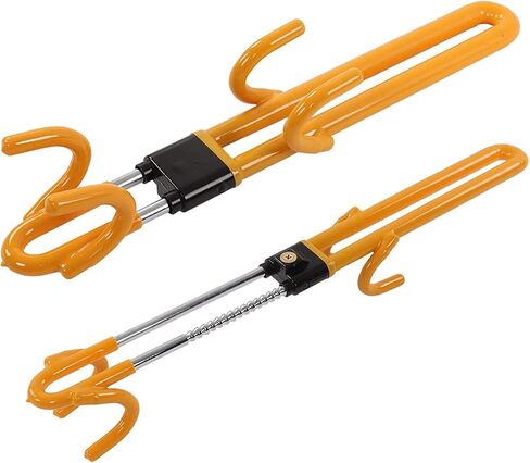 قفل عجلة القيادة Vechkom مضاد للسرقة، قفل أمان السيارة شديد التحمل، حماية قابلة للسحب للسيارات/الشاحنة/سيارات الدفع الرباعي، أصفر in Kuwait