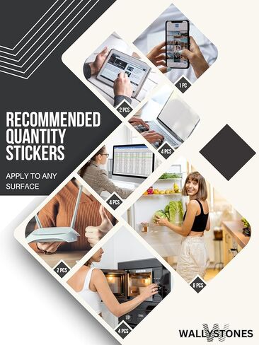 Shungite Stickers for Cell Phone - Protection Plates Set 5 pcs - Round Small Size 25mm ~ 0.98" - Star Engraving - Authentic Shungite II Type in Kuwait