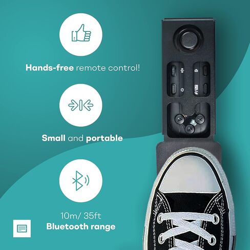 iLight PRO 12" iPad Tablet iPhone Smartphone - Kit with Pedal, Remote Control, Bag & Teleprompter APP for Apple Android Windows Mac, Beam Splitter Prompter DSLR Camera - Made in EU in Kuwait