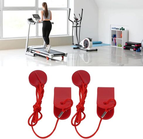 مفتاح أمان جهاز المشي، قطعتان من مفتاح الأمان المغناطيسي لجهاز المشي، مفتاح الأمان المغناطيسي، ملحقات اللياقة البدنية العالمية، مجموعة استبدال اللياقة البدنية in Kuwait