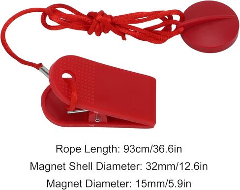 مفتاح أمان جهاز المشي، قطعتان من مفتاح الأمان المغناطيسي لجهاز المشي، مفتاح الأمان المغناطيسي، ملحقات اللياقة البدنية العالمية، مجموعة استبدال اللياقة البدنية in Kuwait