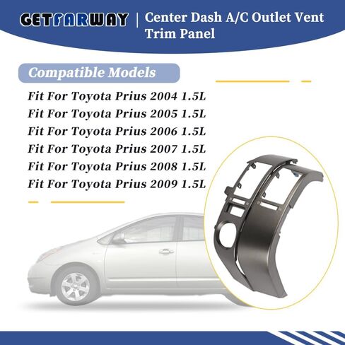 Pair Center Dash A/C Outlet Vent Trim Panel 55670-47060 55680-47020 Compatible with Toyota Prius 2004 2005 2006 2007 2008 2009 1.5L Left Right Side Different Color in Saudi Arabia