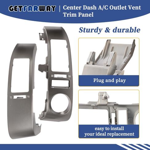 Pair Center Dash A/C Outlet Vent Trim Panel 55670-47060 55680-47020 Compatible with Toyota Prius 2004 2005 2006 2007 2008 2009 1.5L Left Right Side Different Color in Saudi Arabia