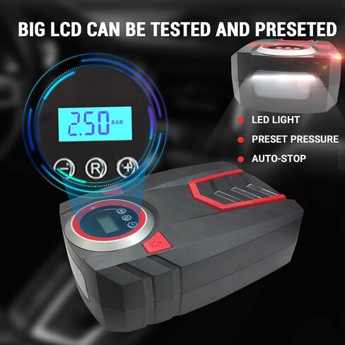 مجموعة طوارئ السيارة من AUTOGEN، مجموعات طوارئ السيارة للمركبات مع كابلات توصيل بطول 6 قياس 16 قدم، طقم سيارة الطوارئ على جانب الطريق مع ضاغط هواء، 88 قطعة أدوات الإسعافات الأولية الشتوية أداة السلامة في حالات الطوارئ in Kuwait