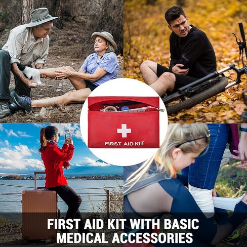 مجموعة طوارئ السيارة من AUTOGEN، مجموعات طوارئ السيارة للمركبات مع كابلات توصيل بطول 6 قياس 16 قدم، طقم سيارة الطوارئ على جانب الطريق مع ضاغط هواء، 88 قطعة أدوات الإسعافات الأولية الشتوية أداة السلامة في حالات الطوارئ in Kuwait