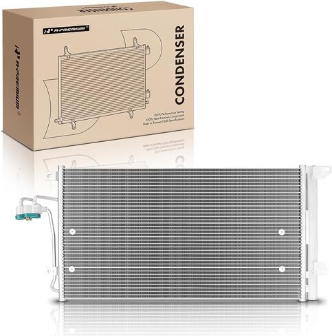 A-Premium Air Conditioning A/C Condenser Compatible with Audi Q7 2007-2015 & Volkswagen Touareg 2004-2010 & Porsche Cayenne 2003-2006 2008-2009, Replace# 4L0260401A in Saudi Arabia