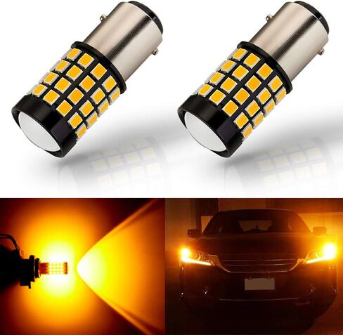 1157 لمبة LED فلاش ستروب أحمر (2 حزمة)، 9-30 فولت فائق السطوع 1600 لومن 2057 2357 7528 52-SMD LED مع جهاز عرض للاستبدال، وامض ستروب الفرامل الذيل توقف المصابيح الكهربائية in Saudi Arabia