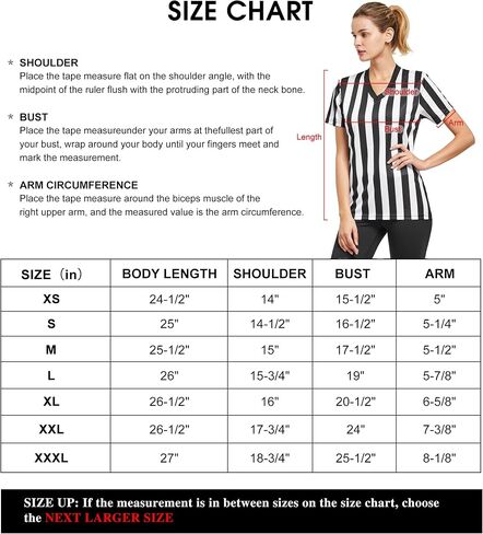 FitsT4 Sports Women's Official Black & White Stripe قميص الحكم Pro الزي الرسمي جيرسي كم قصير زي النادلات in Saudi Arabia